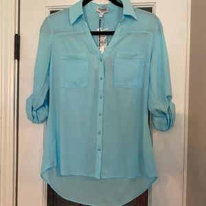 NWT slim fit portifino top light blue
